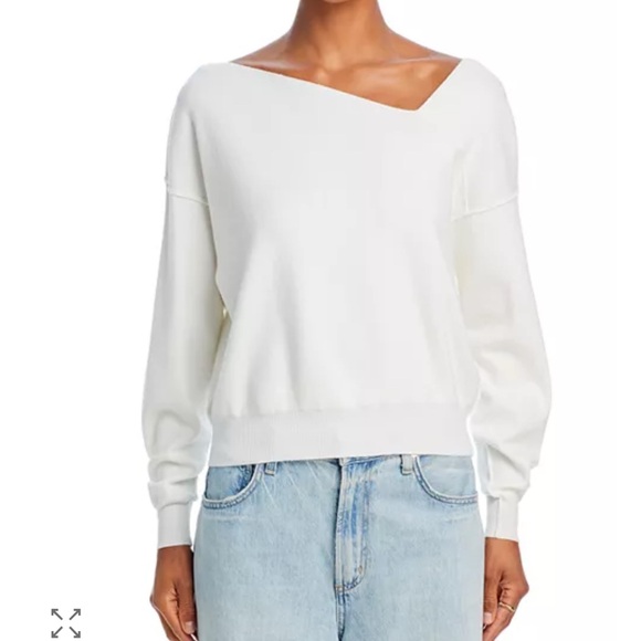 🐑🦙🐏NWT Line & Dot Women's White Sweater - Picture 7 of 13